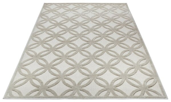 Modern Teppich - Circle Creme/beige