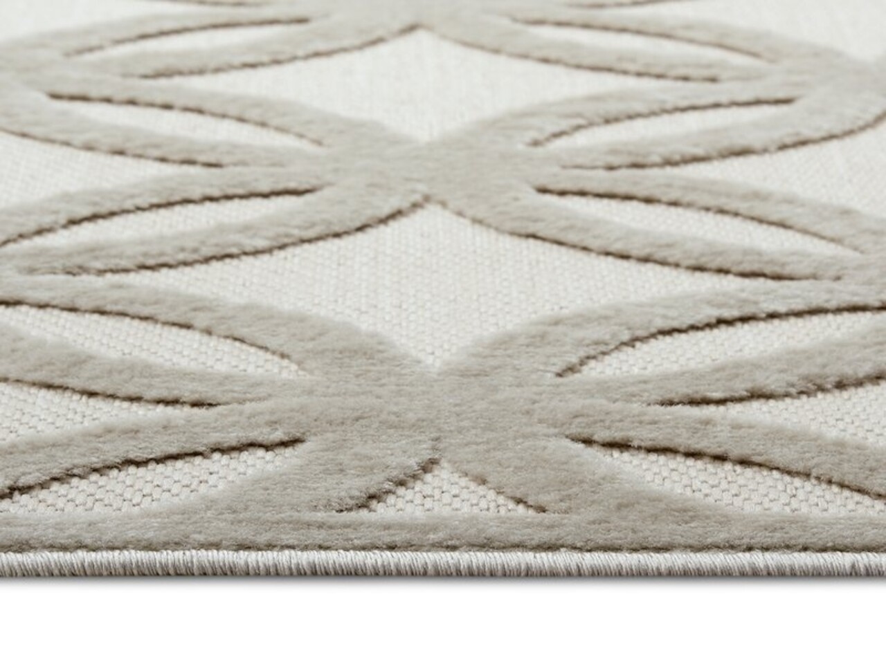 Modern Teppich - Circle Creme/beige