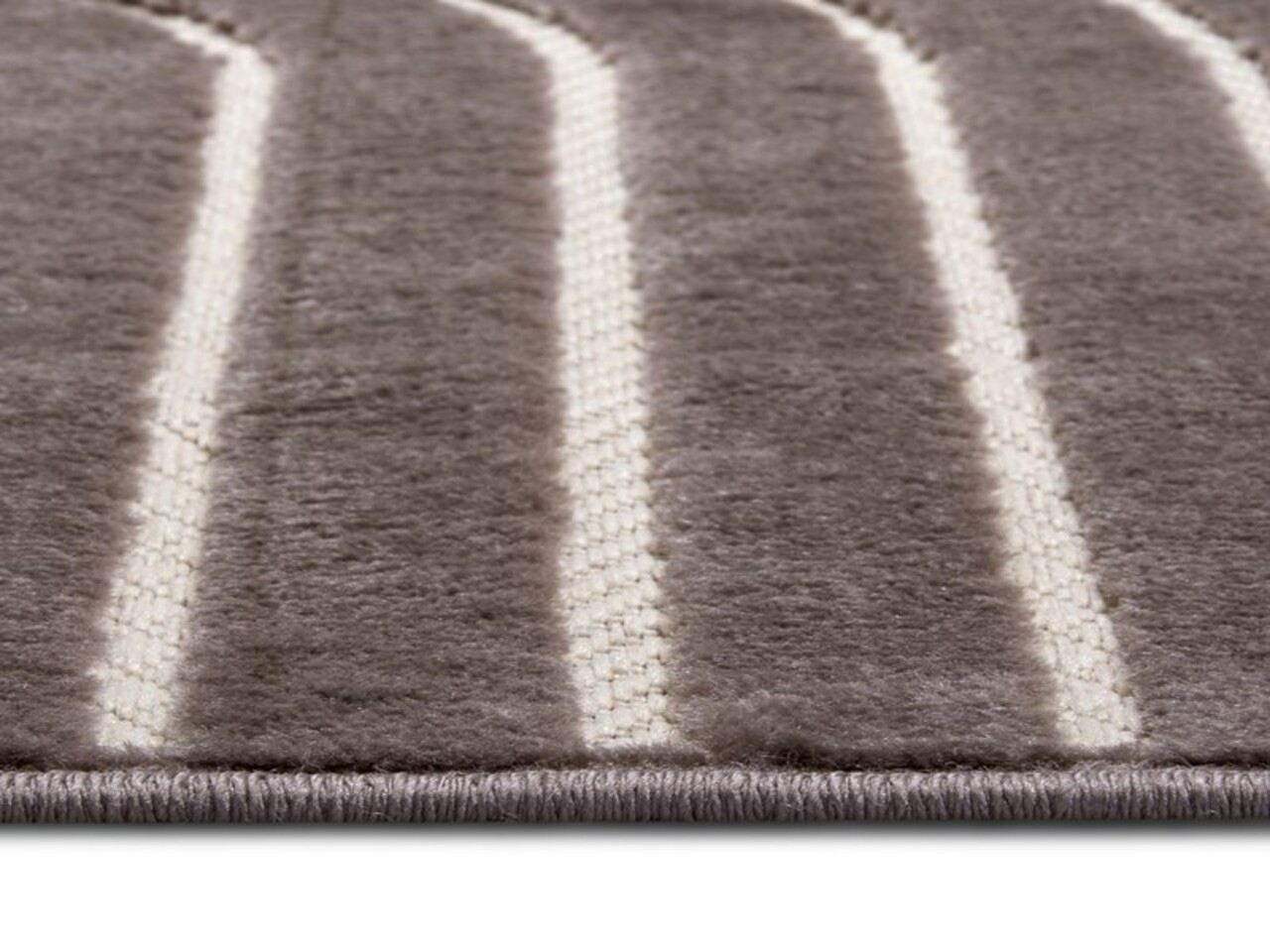 Modern Teppich - Iconic Wavy Japandi Braun