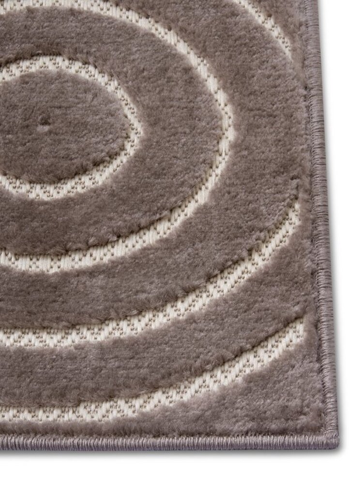 Modern Teppich - Iconic Wavy Japandi Braun