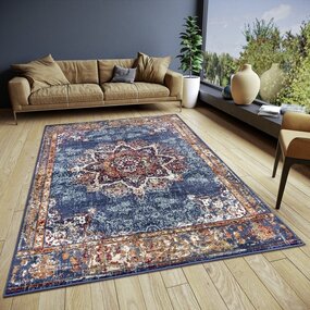 Vintage Teppich - Maderno Blau Vintage Teppich - Maderno Blau