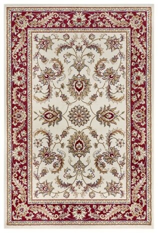 Klassischer Teppich - Reni Creme/rot Klassischer Teppich - Reni Creme/rot