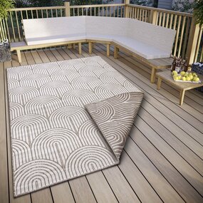 In & Outdoor Reversibel - Pangli Japandi Taupe In & Outdoor Reversibel - Pangli Japandi Taupe