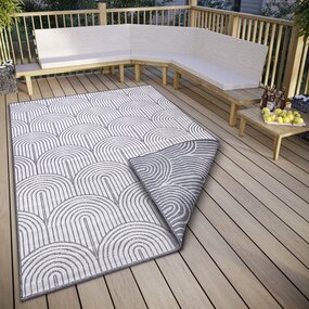 Teppiche In & Outdoor Reversible - Pangli Japandi Grau Teppiche In & Outdoor Reversible - Pangli Japandi Grau