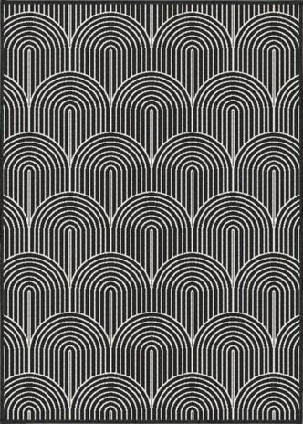 In & Outdoor Reversible - Pangli Japandi Schwarz In & Outdoor Reversible - Pangli Japandi Schwarz