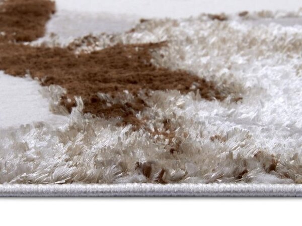 Blumenteppich - Shine Weiß/braun Blumenteppich - Shine Weiß/braun