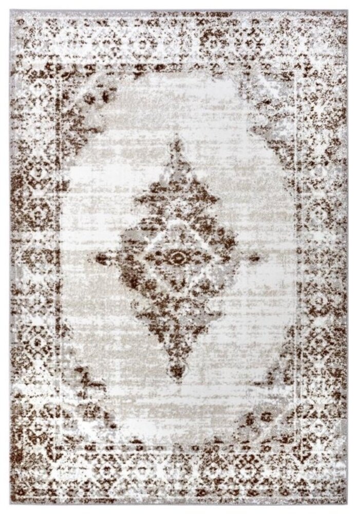 Vintage -Teppich - Shine Creme/braun Vintage -Teppich - Shine Creme/braun