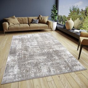 Abstrakter Teppich - Style Grau/braun Abstrakter Teppich - Style Grau/braun