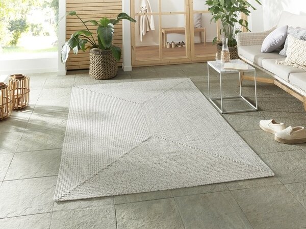 Teppich In & Outdoor - Trenzado Weiß/grau Teppich In & Outdoor - Trenzado Weiß/grau