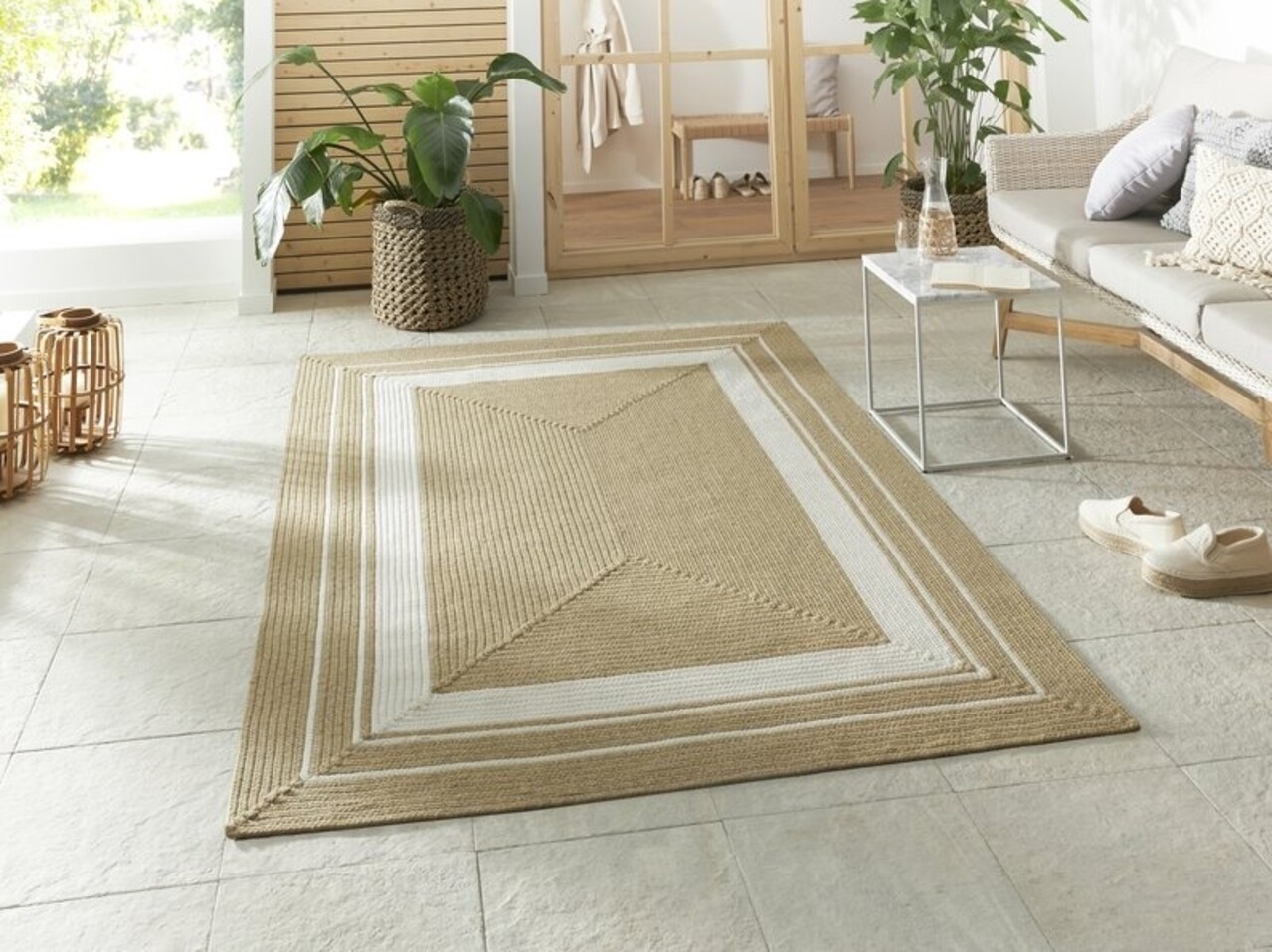 Teppich In & Outdoor - Trenzado Beige/crème Teppich In & Outdoor - Trenzado Beige/crème