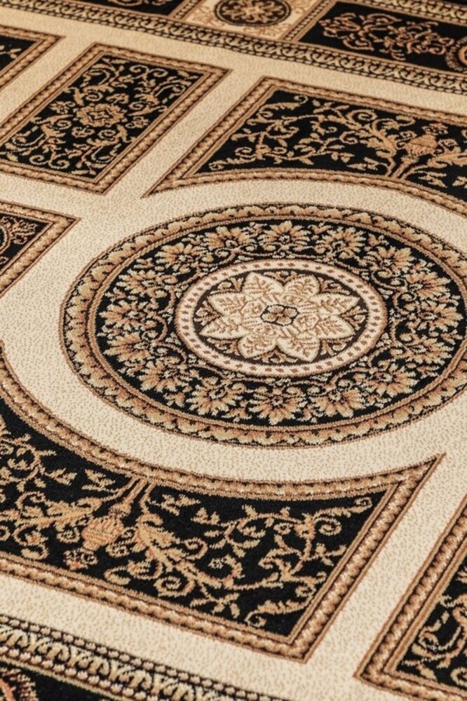 Klassischer Teppich - Herat Guzara Schwarz Klassischer Teppich - Herat Guzara Schwarz