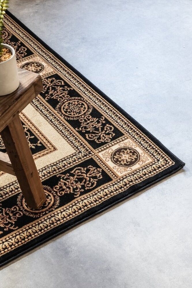 Klassischer Teppich - Herat Guzara Schwarz Klassischer Teppich - Herat Guzara Schwarz