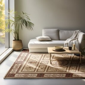 Klassischer Teppich - Herat Guzara Creme/braun Klassischer Teppich - Herat Guzara Creme/braun