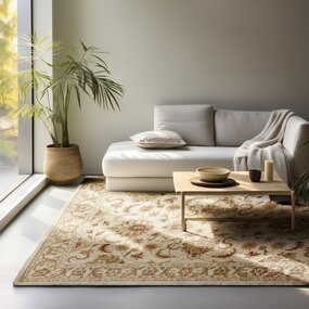 Klassischer Teppich - Herat Harirud Creme Klassischer Teppich - Herat Harirud Creme