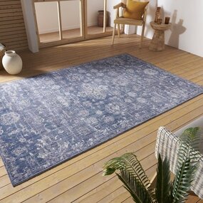 Vintage -Teppich In & Outdoor - Alexandria Blau Vintage -Teppich In & Outdoor - Alexandria Blau