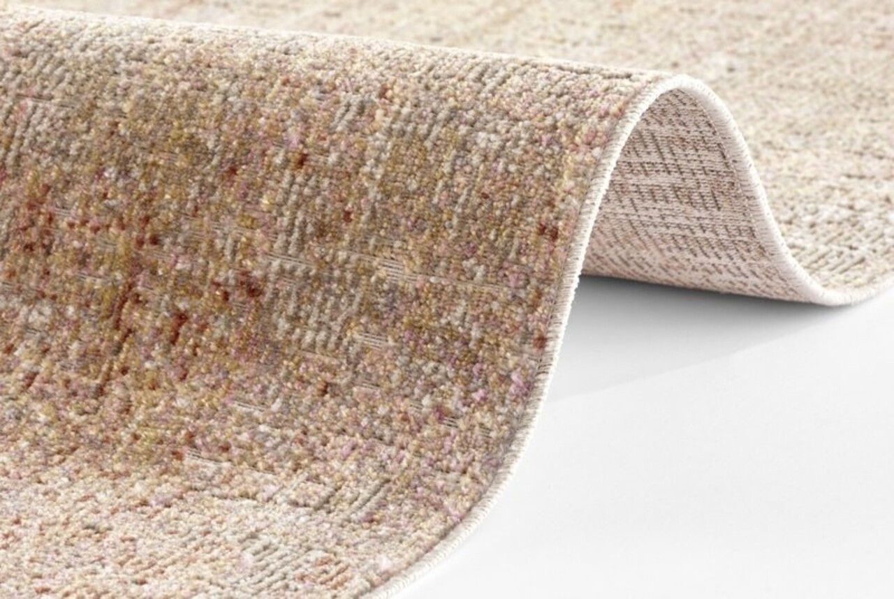 Abstrakter Teppich für In & Outdoor - Giza Creme/rot Abstrakter Teppich für In & Outdoor - Giza Creme/rot