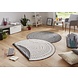 Rund Teppich In & Outdoor - Bali Grau/creme Reversible Rund Teppich In & Outdoor - Bali Grau/creme Reversible