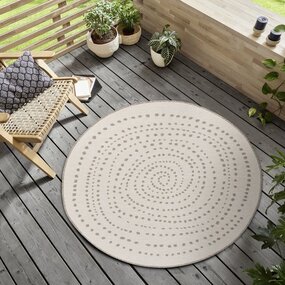 Rund Teppich In & Outdoor - Bali Braun/cream Reversible Rund Teppich In & Outdoor - Bali Braun/cream Reversible