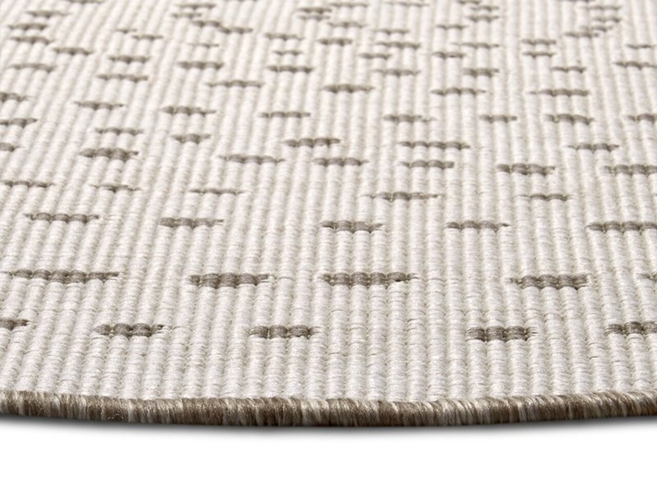 Rund Teppich In & Outdoor - Bali Braun/cream Reversible Rund Teppich In & Outdoor - Bali Braun/cream Reversible