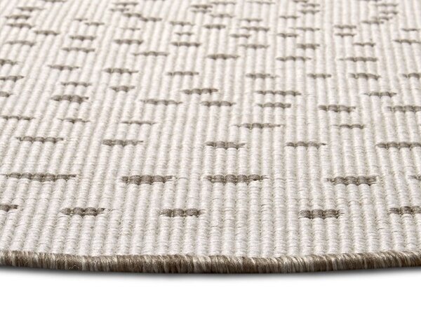 Rund Teppich In & Outdoor - Bali Braun/cream Reversible Rund Teppich In & Outdoor - Bali Braun/cream Reversible