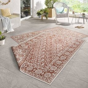 Teppich In & Outdoor - Curacao Terra/creme Reversible Teppich In & Outdoor - Curacao Terra/creme Reversible