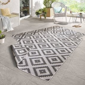 Wendeteppich In & Outdoor - Malta Grau/creme Wendeteppich In & Outdoor - Malta Grau/creme