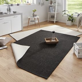Wendeteppich In & Outdoor - Miami Schwarz Wendeteppich In & Outdoor - Miami Schwarz