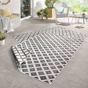 Wendeteppich In & Outdoor - Nizza Grau/creme Wendeteppich In & Outdoor - Nizza Grau/creme