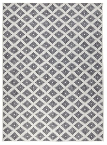 Wendeteppich In & Outdoor - Nizza Grau/creme