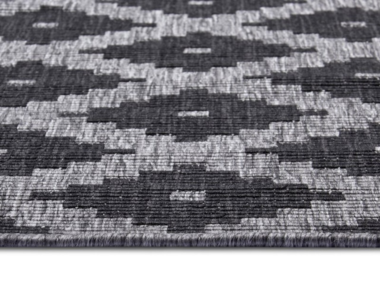 Wendeteppich In & Outdoor - Nizza Grau/anthrazit Wendeteppich In & Outdoor - Nizza Grau/anthrazit