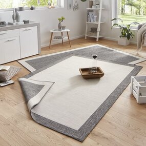 Wendeteppich - In & Outdoor Panama- Grau / Creme Wendeteppich - In & Outdoor Panama- Grau / Creme