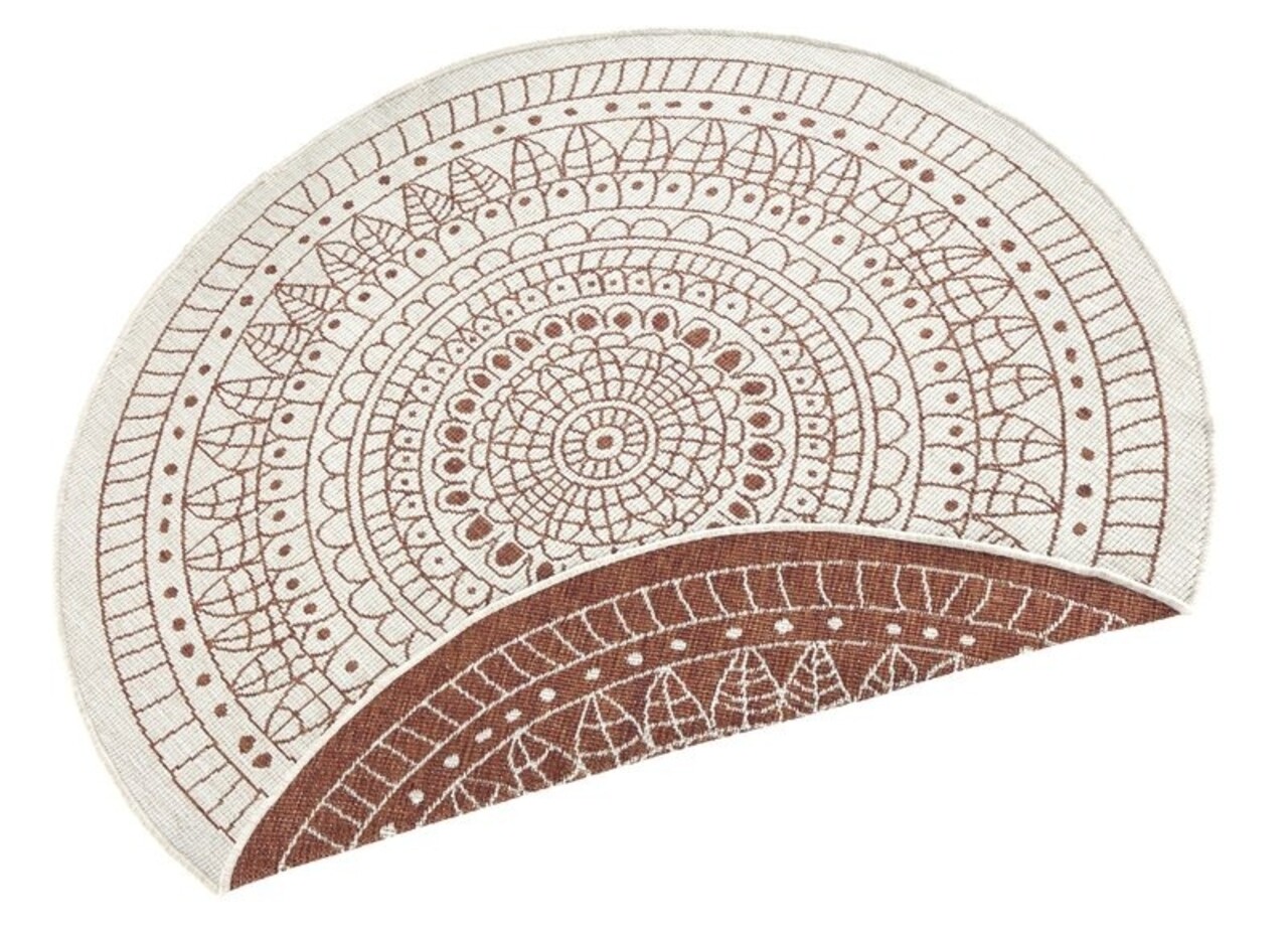Runde Teppiche In & Outdoor Reversible - Porto Terra/cream Runde Teppiche In & Outdoor Reversible - Porto Terra/cream