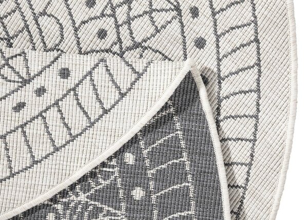 Runde Teppiche In & Outdoor Reversible - Porto Grau/creme Runde Teppiche In & Outdoor Reversible - Porto Grau/creme