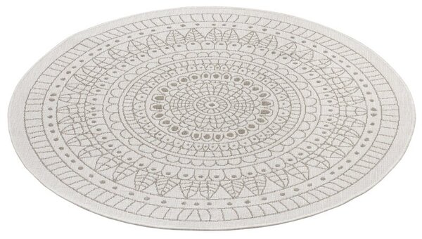 Runde Teppiche In & Outdoor Reversible - Porto Beige/crème Runde Teppiche In & Outdoor Reversible - Porto Beige/crème