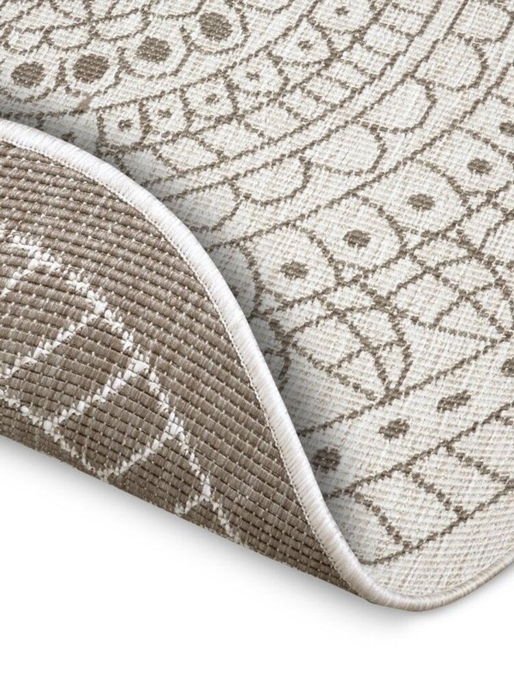 Runde Teppiche In & Outdoor Reversible - Porto Beige/crème Runde Teppiche In & Outdoor Reversible - Porto Beige/crème