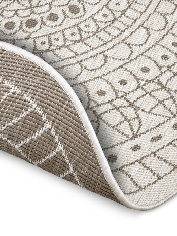 Runde Teppiche In & Outdoor Reversible - Porto Beige/crème Runde Teppiche In & Outdoor Reversible - Porto Beige/crème