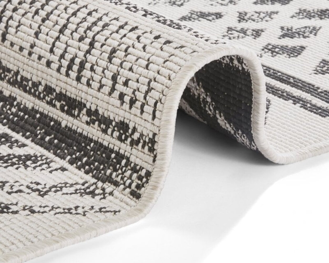 In & Outdoor Reversible - Biri Schwarz/creme In & Outdoor Reversible - Biri Schwarz/creme