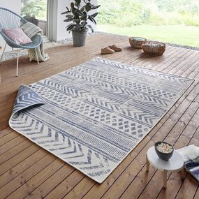 In & Outdoor Wendeteppich - Biri Blau/creme In & Outdoor Wendeteppich - Biri Blau/creme