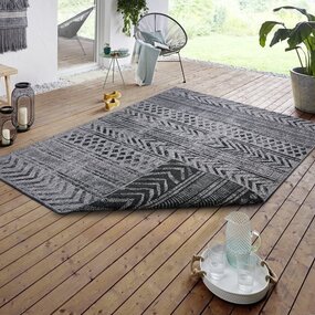 In & Outdoor Wendeteppich - Biri Grau/anthrazit In & Outdoor Wendeteppich - Biri Grau/anthrazit
