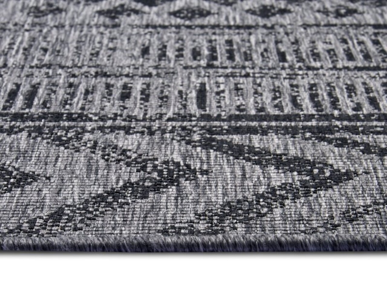 In & Outdoor Wendeteppich - Biri Grau/anthrazit