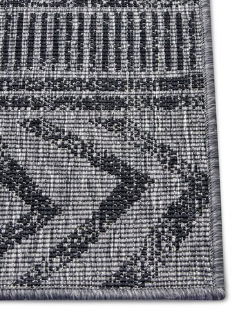 In & Outdoor Wendeteppich - Biri Grau/anthrazit