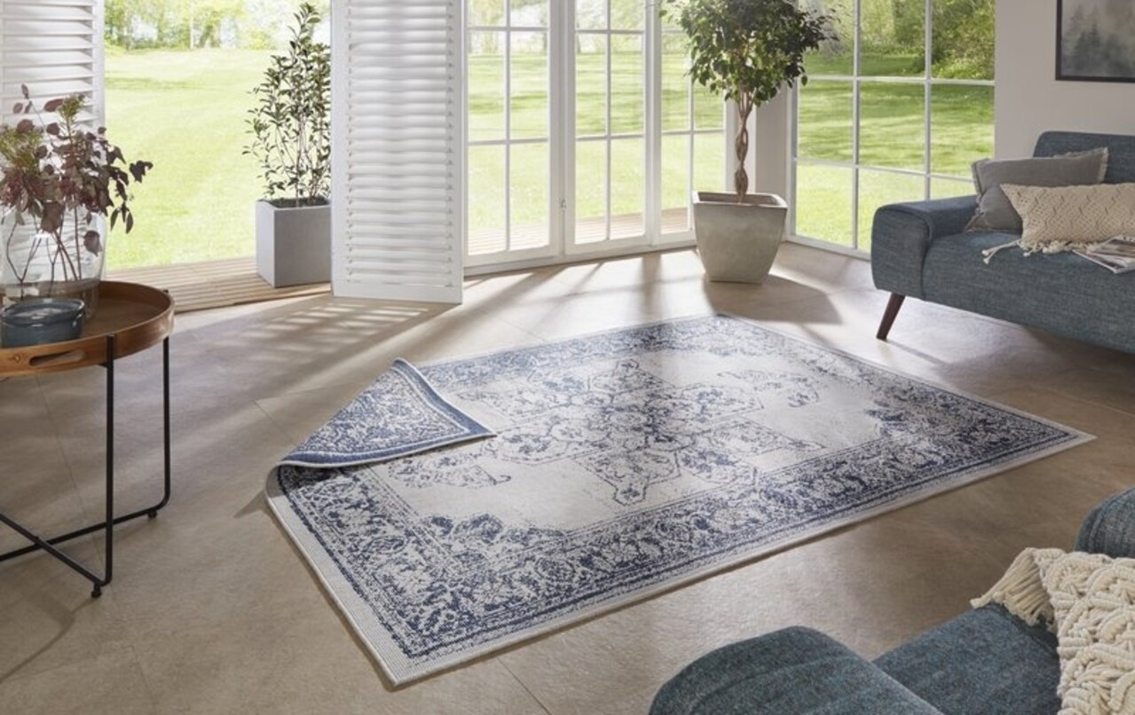 In & Outdoor Reversible - Borbon Blau/creme In & Outdoor Reversible - Borbon Blau/creme