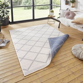 In & Outdoor Wendeteppich - Korsika Blau/creme In & Outdoor Wendeteppich - Korsika Blau/creme
