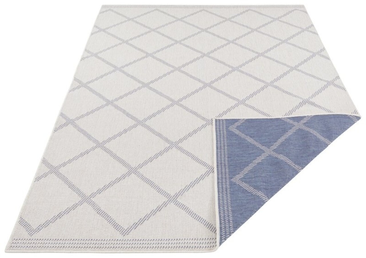 In & Outdoor Wendeteppich - Korsika Blau/creme In & Outdoor Wendeteppich - Korsika Blau/creme