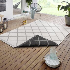 In & Outdoor Wendeteppich - Korsika Grau/anthrazit In & Outdoor Wendeteppich - Korsika Grau/anthrazit