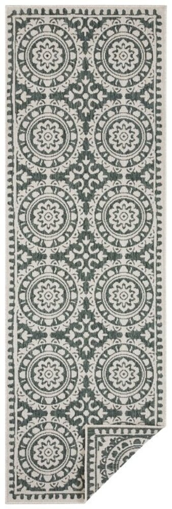 Teppichläufer für In & Outdoor - Jardin Grün/crème Teppichläufer für In & Outdoor - Jardin Grün/crème