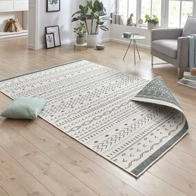 In & Outdoor Wendeteppich - Kuba Grün/creme In & Outdoor Wendeteppich - Kuba Grün/creme