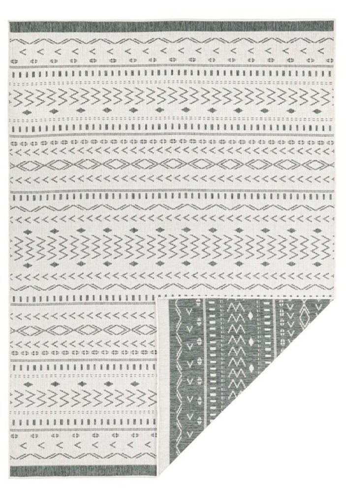 In & Outdoor Wendeteppich - Kuba Grün/creme In & Outdoor Wendeteppich - Kuba Grün/creme