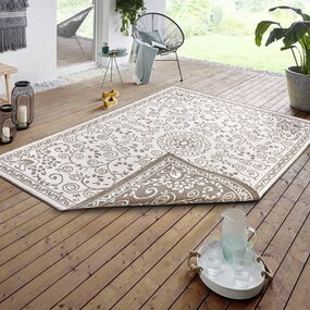 In & Outdoor Reversibel - Leyte Beige/crème In & Outdoor Reversibel - Leyte Beige/crème