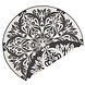 Runde Teppiche In & Outdoor Reversible - Madrid Schwarz/creme Runde Teppiche In & Outdoor Reversible - Madrid Schwarz/creme